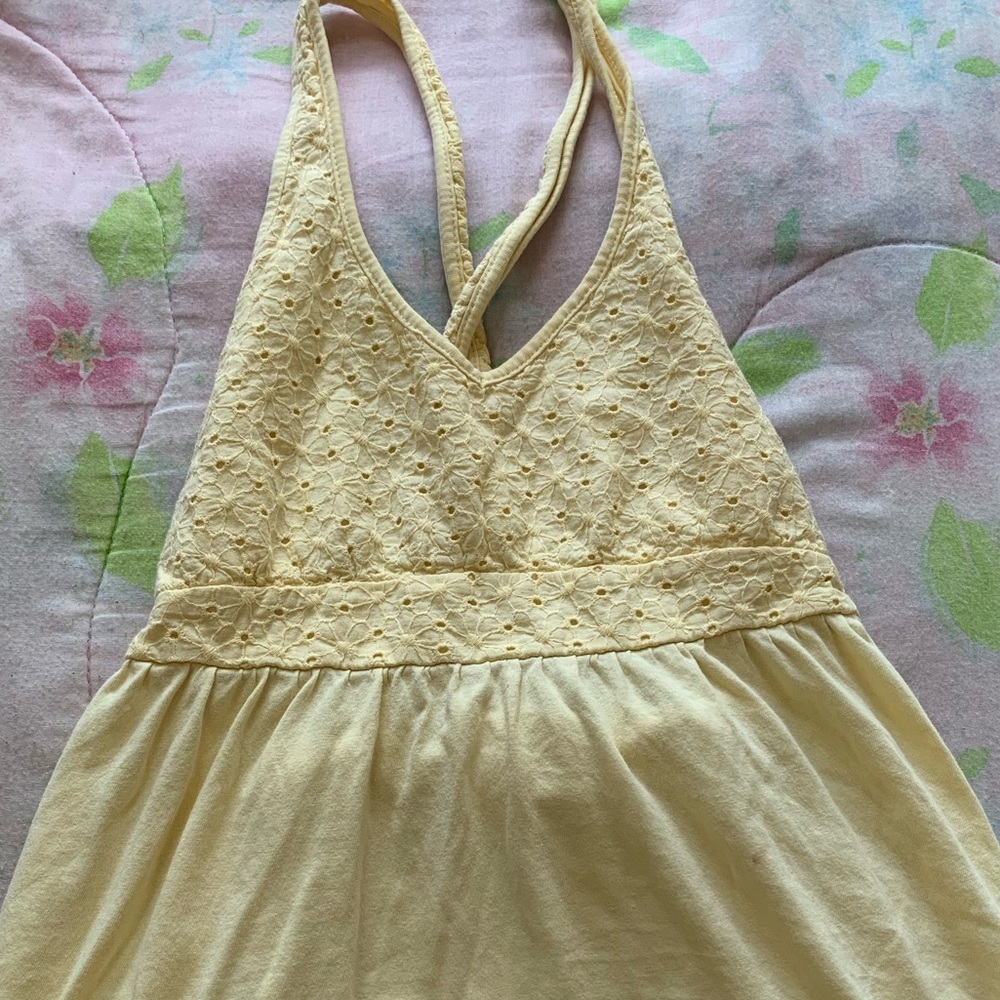 Yellow Halter top - Picture 3 of 4